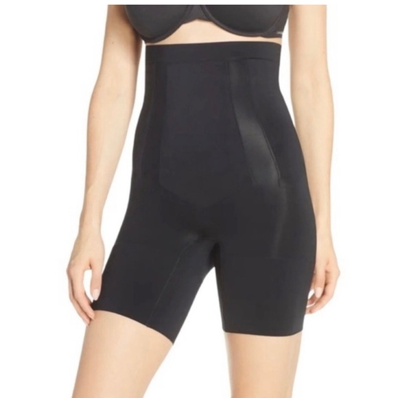 SPANX ONCORE HIGH WAIST MID-THIGH SHORT - Picture 2 of 14